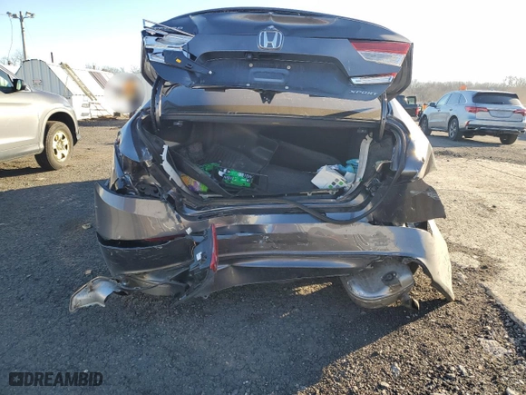2019 Honda Accord Sedan Sport 1.5T with VIN 1HGCV1F33KA123179, listed as a Copart auction lot 41527615 with 52,829 mi miles and Salvage Title. Bid and sale history available at carsss.com. Image 6.