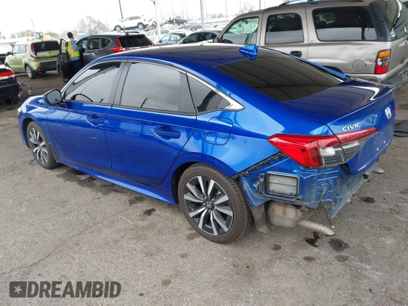 2024 Honda Civic Sedan EX with VIN 2HGFE1F78RH307089, listed as a IAAI auction lot 41890557 with 36,794 mi miles. Bid and sale history available at carsss.com. Image 3.