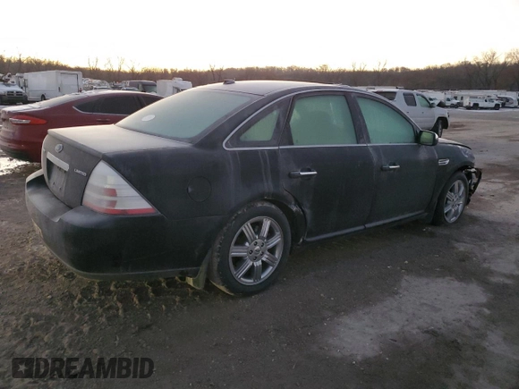 2008 Ford Taurus Limited with VIN 1FAHP25W48G112543, listed as a Copart auction lot 83317684 with 35,046 mi miles and Salvage Title. Bid and sale history available at DreamBid. Image 3.