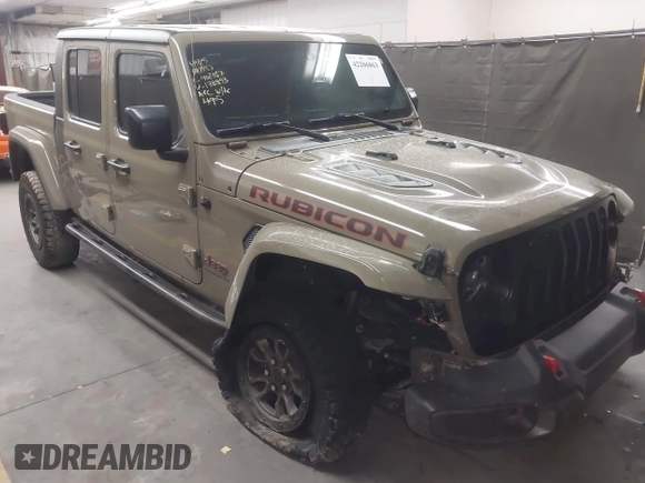 2020 Jeep Gladiator Rubicon z VIN 1C6JJTBGXLL178893, wystawiony jako IAAI lot #42206863 z przebiegiem 29 138 mil mil oraz . Historia ofert i sprzedaży dostępna na DreamBid. Obrazek 1.