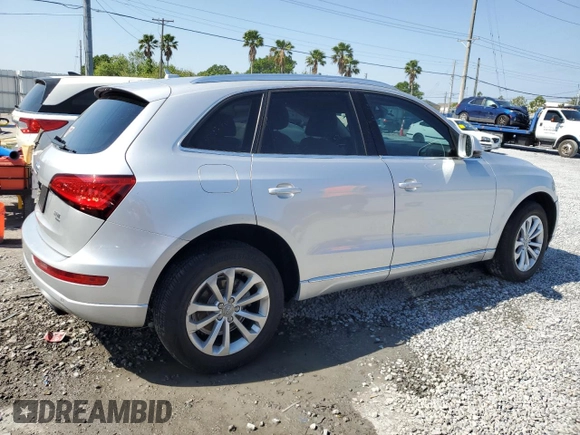 2013 Audi Q5 Premium Plus with VIN WA1LFAFPXDA094971, listed as a Copart auction lot 53179055 with 80,380 mi miles and Salvage Title. Bid and sale history available at carsss.com. Image 3.