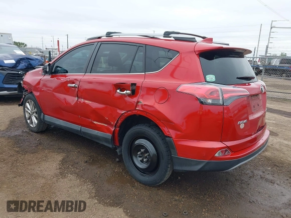 2017 Toyota RAV4 Limited with VIN 2T3YFREVXHW395998, listed as a IAAI auction lot 41579053 with 99,858 mi miles. Bid and sale history available at carsss.com. Image 3.