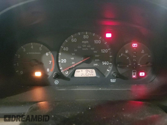 2001 Honda Accord EX z VIN 1HGCG22561A004046, wystawiony jako Copart lot #52326475 z przebiegiem 255 244 mil mil oraz Szkoda całkowita • Salvage title. Historia ofert i sprzedaży dostępna na DreamBid. Obrazek 9.