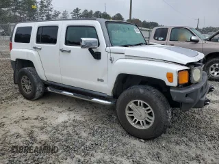 2007 Hummer H3 SUV with VIN 5GTDN13E978167512, listed as a Copart auction lot 79580574 with 186,030 mi miles and Salvage Title. Bid and sale history available at carsss.com. Image 4.
