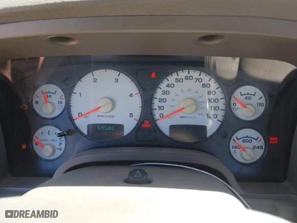 2003 Dodge Ram 2500 ST with VIN 3D7KA28C93G855222, listed as a IAAI auction lot 41795177 with 59,580 mi miles. Bid and sale history available at carsss.com. Image 7.