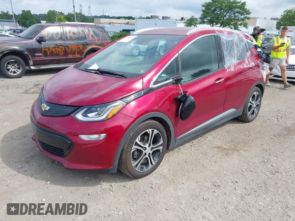 2020 Chevrolet Bolt EV Premier with VIN 1G1FZ6S03L4128822, listed as a IAAI auction lot 42708559 with 38,411 mi miles and . Bid and sale history available at DreamBid. Image 2.