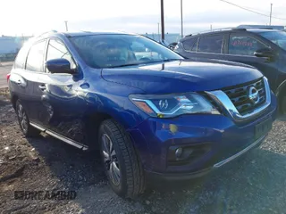 2019 Nissan Pathfinder SV with VIN 5N1DR2MM1KC612656, listed as a IAAI auction lot 40863170 with 64,769 mi miles. Bid and sale history available at carsss.com. Image 1.