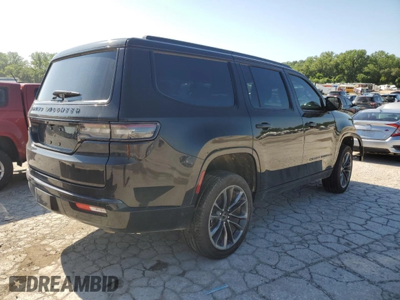 2024 Jeep Grand Wagoneer Series II Obsidian with VIN 1C4SJVFP5RS192539, listed as a Copart auction lot 62644495 with 7,780 mi miles and Salvage title. Bid and sale history available at DreamBid. Image 3.