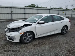 2021 Honda Civic LX with VIN 2HGFC2F61MH531798, listed as a Copart auction lot 57292955 with 18,366 mi miles and Salvage title. Bid and sale history available at DreamBid. Image 1.