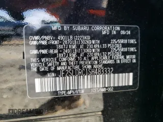 2025 Subaru Forester Limited with VIN JF2SLDRC1SH483332, listed as a Copart auction lot 43400035 with 3,101 mi miles and Salvage Title. Bid and sale history available at carsss.com. Image 14.