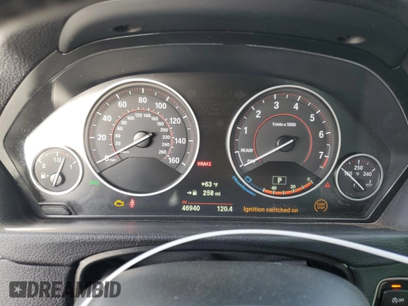2017 BMW 3 Series 340i xDrive with VIN WBA8B7G38HNU37620, listed as a Copart auction lot 84096854 with 46,940 mi miles and Salvage title. Bid and sale history available at DreamBid. Image 9.