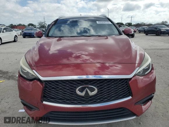 2019 Infiniti QX30 Essential with VIN SJKCH5CPXKA006796, listed as a Copart auction lot 43328315 with 101,579 mi miles and Salvage title. Bid and sale history available at DreamBid. Image 5.