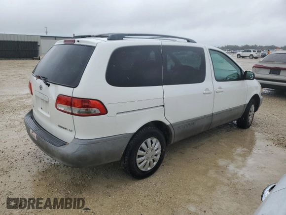 2001 Toyota Sienna LE with VIN 4T3ZF13C21U369506, listed as a Copart auction lot 74561634 with 0 mi miles and Salvage Title. Bid and sale history available at carsss.com. Image 3.