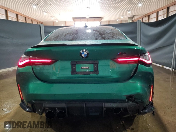 2021 BMW M4 Competition with VIN WBS33AZ06MCH17175, listed as a Copart auction lot 70617284 with 24,730 mi miles and Salvage Title. Bid and sale history available at carsss.com. Image 6.