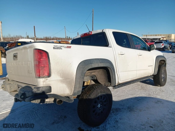 2021 Chevrolet Colorado 4WD ZR2 with VIN 1GCGTEENXM1115535, listed as a Copart auction lot 48066475 with 61,905 mi miles and Salvage Title. Bid and sale history available at carsss.com. Image 3.