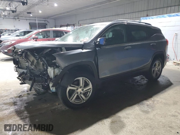2018 GMC Terrain SLE with VIN 3GKALTEX0JL144790, listed as a Copart auction lot 84878584 with 0 mi miles and Salvage Title. Bid and sale history available at carsss.com. Image 1.
