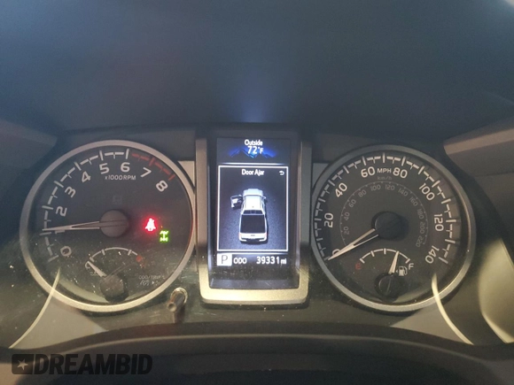 2020 Toyota Tacoma SR5 with VIN 3TMDZ5BN0LM091107, listed as a Copart auction lot 57582235 with 39,331 mi miles and Salvage title. Bid and sale history available at DreamBid. Image 9.