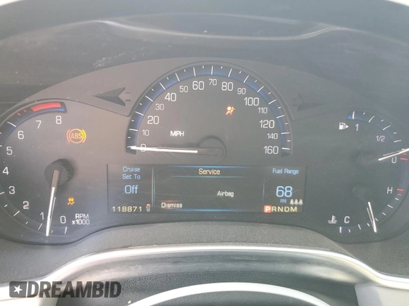 2016 Cadillac SRX Luxury Collection with VIN 3GYFNBE37GS556832, listed as a Copart auction lot 71701164 with 118,871 mi miles and Salvage title. Bid and sale history available at DreamBid. Image 9.