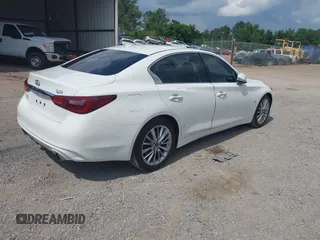 2018 Infiniti Q50 Luxe with VIN JN1EV7AP7JM352520, listed as a IAAI auction lot 42427317 with 73,717 mi miles and . Bid and sale history available at DreamBid. Image 4.