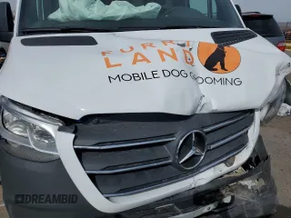 2024 Mercedes-Benz Sprinter Cargo with VIN W1W4NBHY3RT163993, listed as a Copart auction lot 45495854 with Not Provided miles and Salvage Title. Bid and sale history available at carsss.com. Image 12.