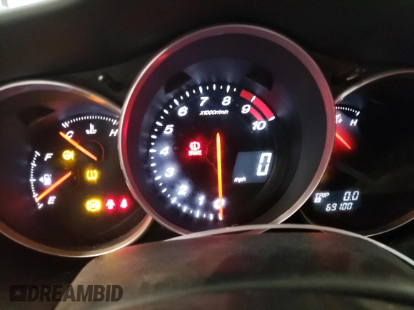 2005 Mazda RX-8 with VIN JM1FE173750144105, listed as a Copart auction lot 83917654 with 69,100 mi miles and Salvage Title. Bid and sale history available at DreamBid. Image 9.