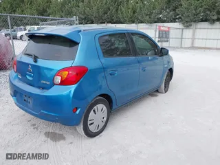 2015 Mitsubishi Mirage DE with VIN ML32A3HJ9FH043477, listed as a IAAI auction lot 42109009 with 124,817 mi miles. Bid and sale history available at carsss.com. Image 4.