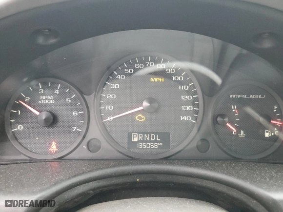2005 Chevrolet Malibu LS with VIN 1G1ZT52845F299875, listed as a Copart auction lot 50137215 with 135,058 mi miles and Salvage Title. Bid and sale history available at carsss.com. Image 9.