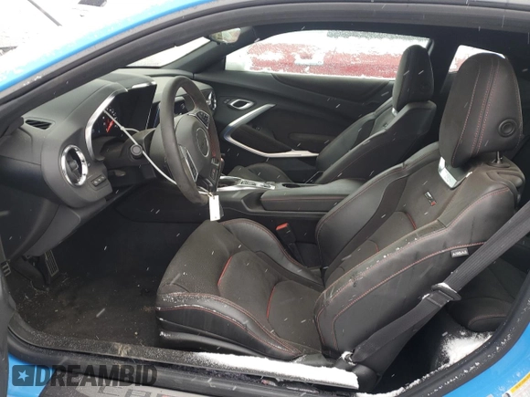 2022 Chevrolet Camaro ZL1 with VIN 1G1FJ1R69N0128290, listed as a Copart auction lot 86944954 with 6,478 mi miles and Salvage Title. Bid and sale history available at carsss.com. Image 7.