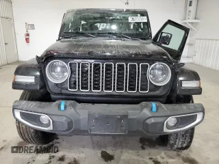 2024 Jeep Wrangler Sahara with VIN 1C4RJXP60RW257385, listed as a Copart auction lot 47660655 with 20,899 mi miles and Salvage title. Bid and sale history available at DreamBid. Image 5.