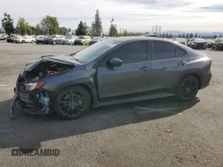 2022 Subaru WRX Premium with VIN JF1VBAF69N9003263, listed as a Copart auction lot 42211255 with 33,555 mi miles and Salvage Title. Bid and sale history available at DreamBid. Image 1.
