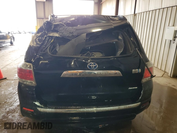2012 Toyota Highlander Hybrid Limited with VIN JTEDC3EH3C2008879, listed as a Copart auction lot 52225555 with 0 mi miles and Salvage Title. Bid and sale history available at carsss.com. Image 6.