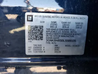 2020 Chevrolet Blazer LT with VIN 3GNKBHRS0LS599105, listed as a Copart auction lot 56298565 with 55,895 mi miles and Clean title. Bid and sale history available at DreamBid. Image 13.