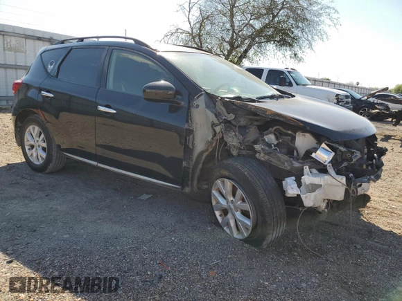 2013 Nissan Murano S with VIN JN8AZ1MU8DW202931, listed as a Copart auction lot 76040234 with 124,104 mi miles and Salvage Title. Bid and sale history available at carsss.com. Image 4.