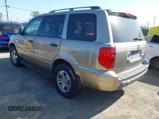 2005 Honda Pilot EX-L with RES with VIN 2HKYF186X5H506915, listed as a IAAI auction lot 42035760 with 234,624 mi miles. Bid and sale history available at carsss.com. Image 3.
