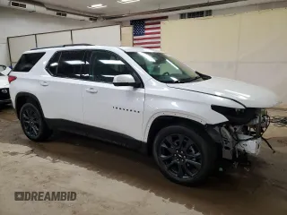 2021 Chevrolet Traverse RS with VIN 1GNEVJKW8MJ247336, listed as a Copart auction lot 65919404 with 48,202 mi miles and Salvage Title. Bid and sale history available at carsss.com. Image 4.