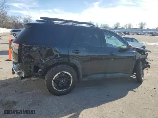 2024 Nissan Pathfinder Rock Creek with VIN 5N1DR3BDXRC293602, listed as a Copart auction lot 42968645 with 1,800 mi miles and Salvage Title. Bid and sale history available at carsss.com. Image 3.