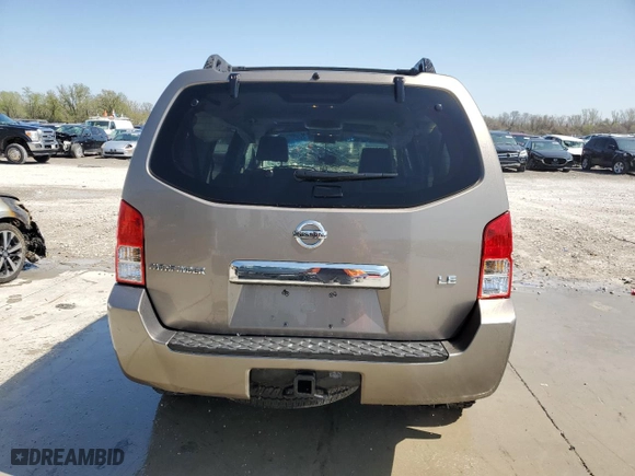 2006 Nissan Pathfinder SE with VIN 5N1AR18W36C654471, listed as a Copart auction lot 51781165 with 191,871 mi miles and Salvage Title. Bid and sale history available at carsss.com. Image 6.
