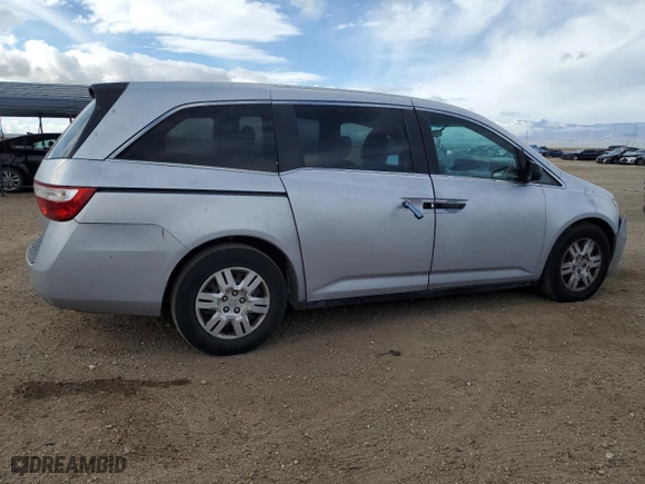 2011 Honda Odyssey LX with VIN 5FNRL5H28BB007672, listed as a Copart auction lot 50659545 with 178,707 mi miles and Salvage Title. Bid and sale history available at carsss.com. Image 3.