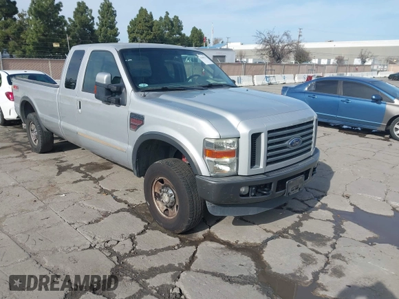 2008 Ford Super Duty F-250 SRW XL with VIN 1FTSX21R08EC05085, listed as a IAAI auction lot 41596775 with 1 mi miles. Bid and sale history available at carsss.com. Image 1.