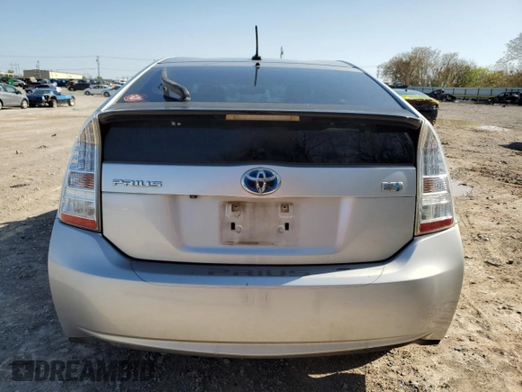 2010 Toyota Prius II with VIN JTDKN3DU7A0072579, listed as a Copart auction lot 52017205 with 278,654 mi miles and Salvage Title. Bid and sale history available at carsss.com. Image 6.