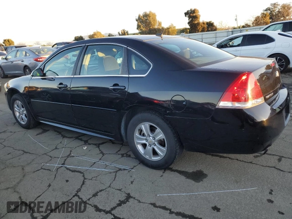 2013 Chevrolet Impala LS with VIN 2G1WF5E30D1256537, listed as a Copart auction lot 43875705 with 142,452 mi miles and Salvage Title. Bid and sale history available at DreamBid. Image 2.