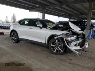 2022 Polestar 2 with VIN LPSED3KA5NL076152, listed as a Copart auction lot 48727375 with 28,822 mi miles and Salvage Title. Bid and sale history available at DreamBid. Image 4.