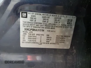 2018 Chevrolet Trax LT with VIN 3GNCJPSB9JL312184, listed as a Copart auction lot 53900735 with 49,962 mi miles and Salvage Title. Bid and sale history available at carsss.com. Image 13.
