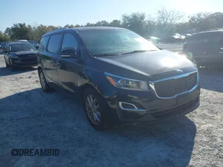 2019 Kia Sedona LX with VIN KNDMB5C1XK6537049, listed as a IAAI auction lot 41777727 with 86,987 mi miles. Bid and sale history available at carsss.com. Image 1.