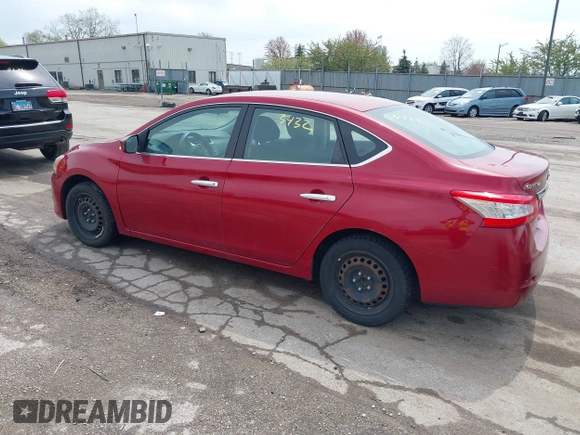 2013 Nissan Sentra S with VIN 3N1AB7AP7DL675357, listed as a IAAI auction lot 42113432 with 195,341 mi miles and . Bid and sale history available at DreamBid. Image 3.