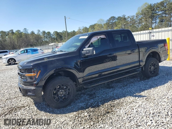 2024 Ford F-150 XLT with VIN 1FTFW3L55RKF60213, listed as a Copart auction lot 50526705 with 829 mi miles and Salvage Title. Bid and sale history available at carsss.com. Image 1.