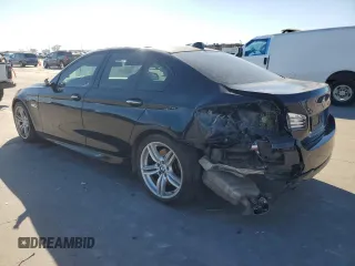 2013 BMW 5 Series 550i with VIN WBAFR9C50DDX80153, listed as a Copart auction lot 43180625 with 128,521 mi miles and Salvage Title. Bid and sale history available at carsss.com. Image 2.