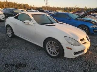 2009 Mercedes-Benz SLK-Class 3.0L with VIN WDBWK54F29F204033, listed as a Copart auction lot 75133864 with 0 mi miles and Salvage Title. Bid and sale history available at carsss.com. Image 4.