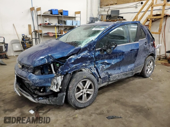 2019 Chevrolet Trax LT with VIN 3GNCJLSB2KL249987, listed as a Copart auction lot 46003995 with 112,276 mi miles and Non Repairable. Bid and sale history available at carsss.com. Image 1.