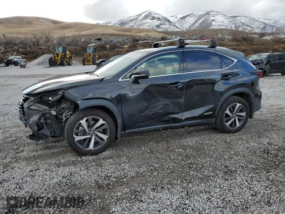 2021 Lexus NX with VIN JTJGJRDZ7M2166130, listed as a Copart auction lot 84649604 with 58,780 mi miles and Salvage Title. Bid and sale history available at carsss.com. Image 1.